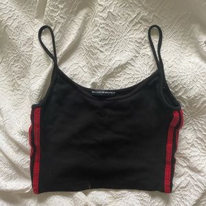 black and red brandy melville tank top